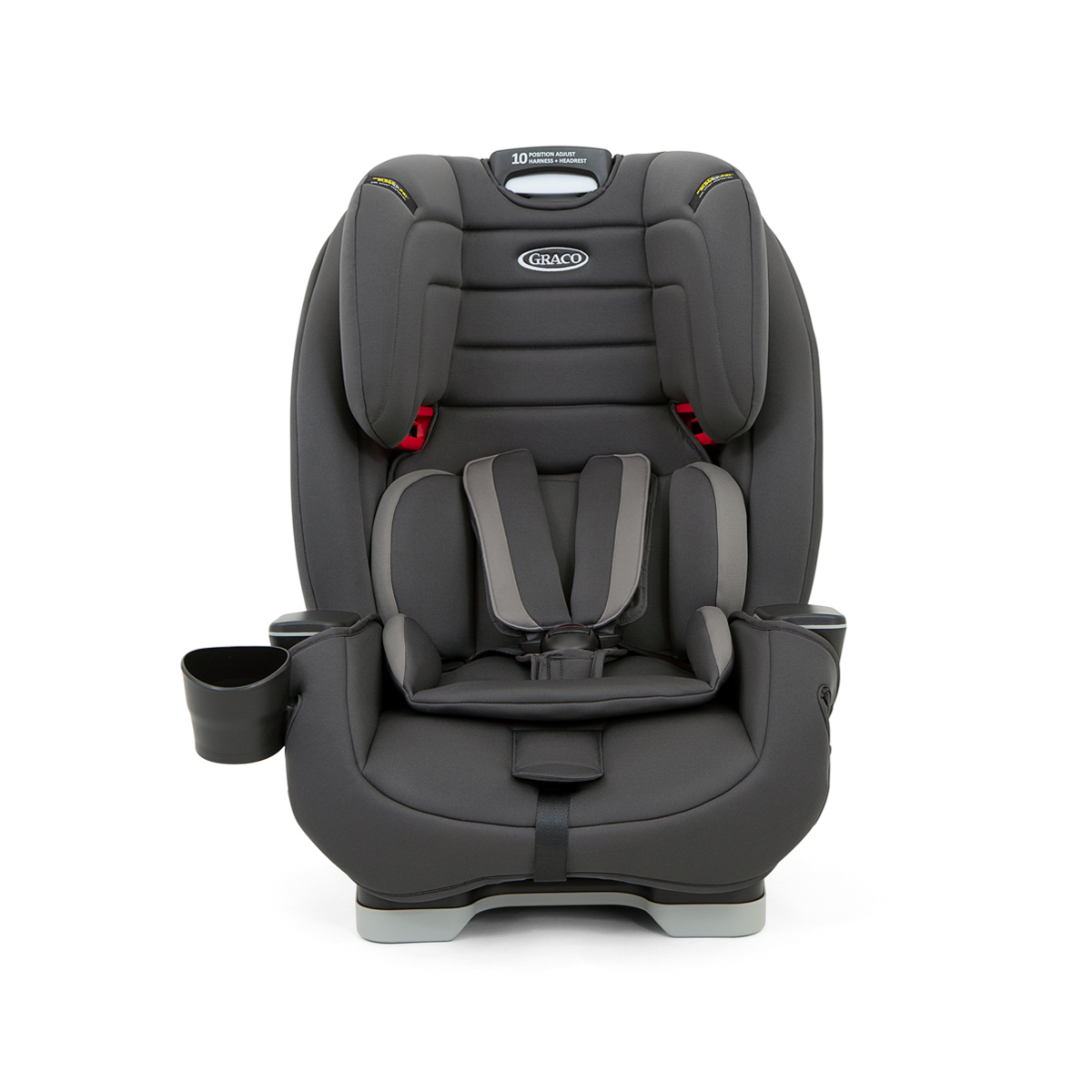 Graco Avolve™ front angle with raised headrest
