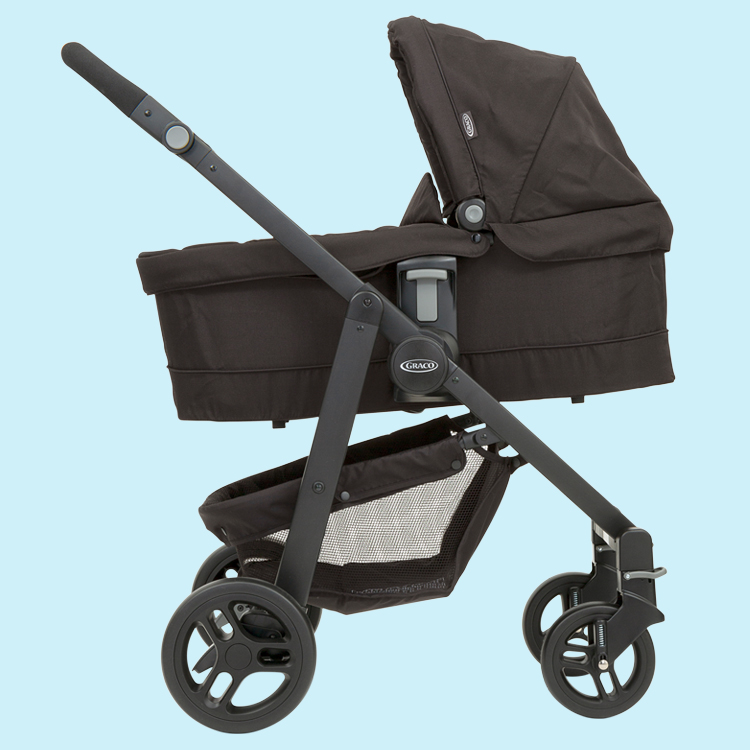 Graco Evo XT Luxury Babywanne verbunden mit Kinderwagen Graco Evo XT