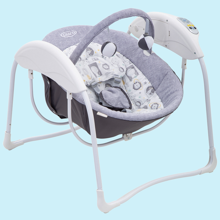 Dreiviertel-Winkel der elektrischen Babyschaukel Graco Glider Lite
