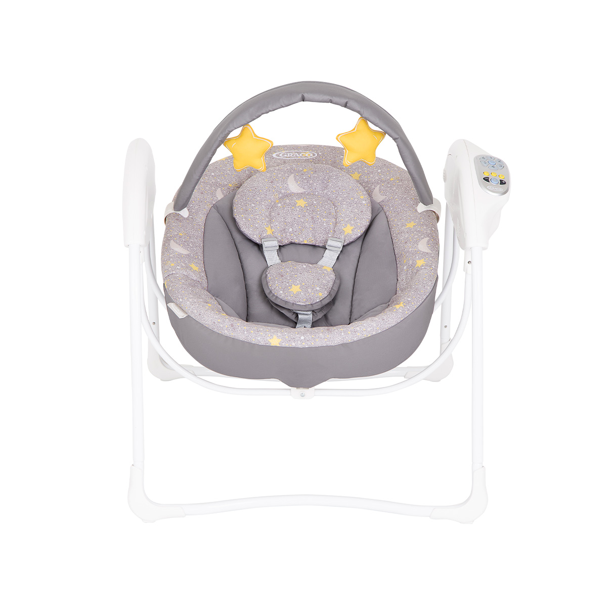 Frontansicht der elektrischen Babyschaukel Graco Glider Lite
