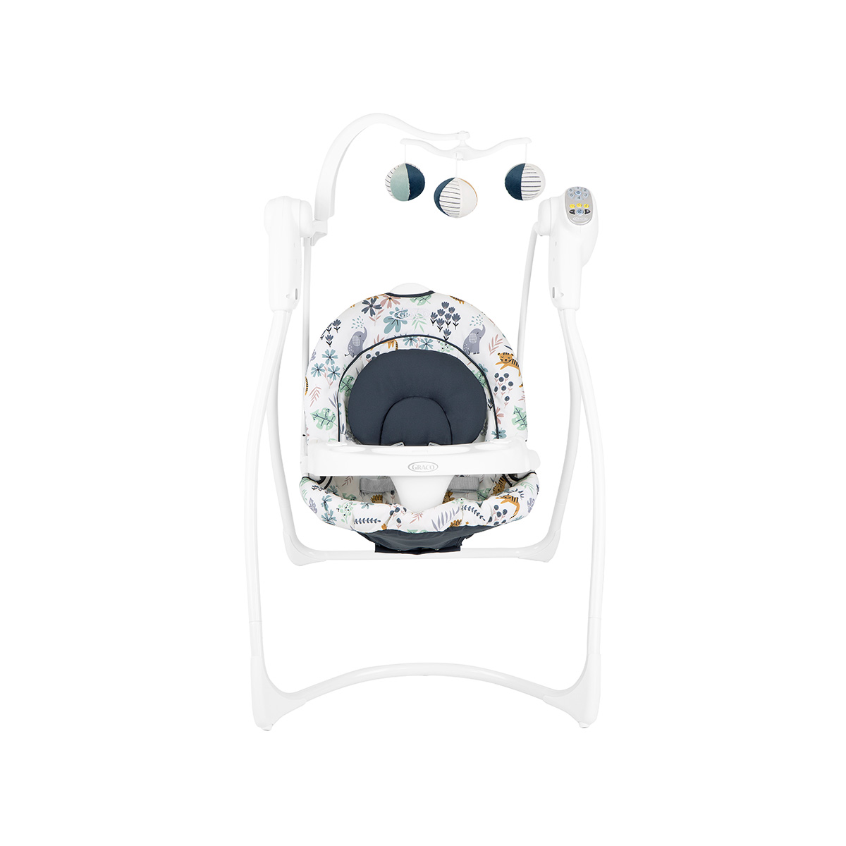 Frontansicht der elektrischen Babyschaukell des Graco Lovin' Hug™