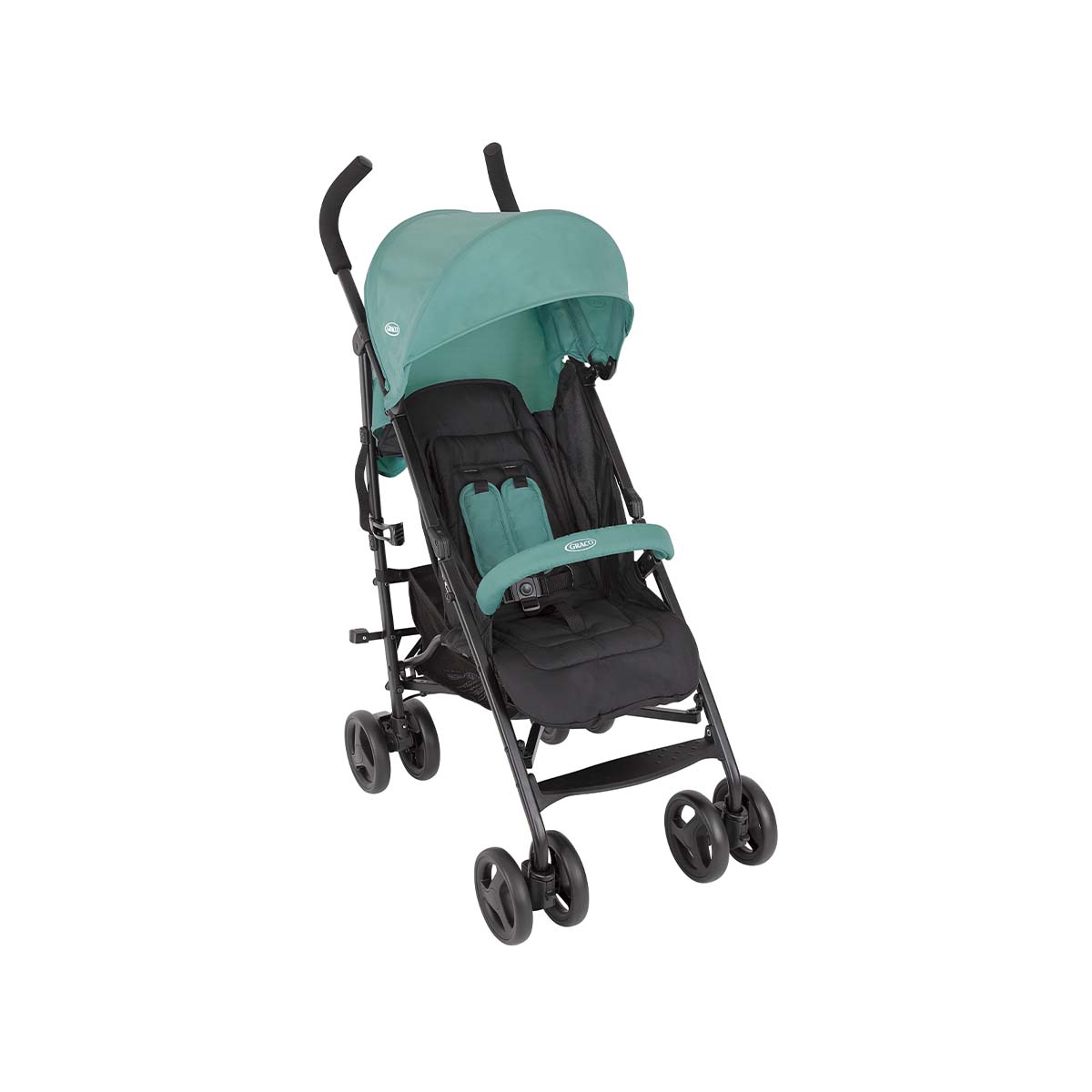 Graco TraveLite stroller front facing angle with handlebar