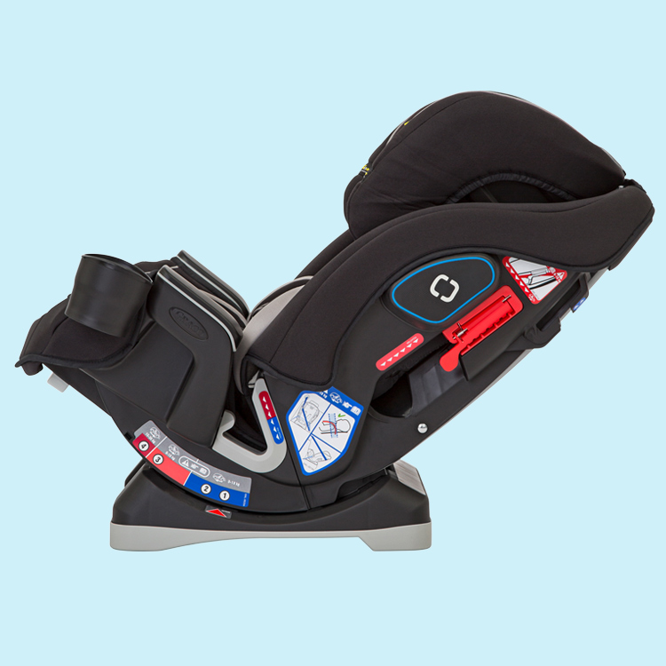 Graco SlimFit in 1 of its 4 recline positions